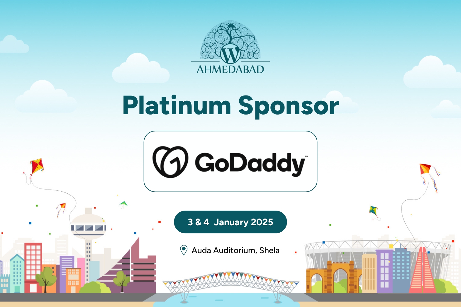 Thank You GoDaddy, for being our Platinum Sponsor 