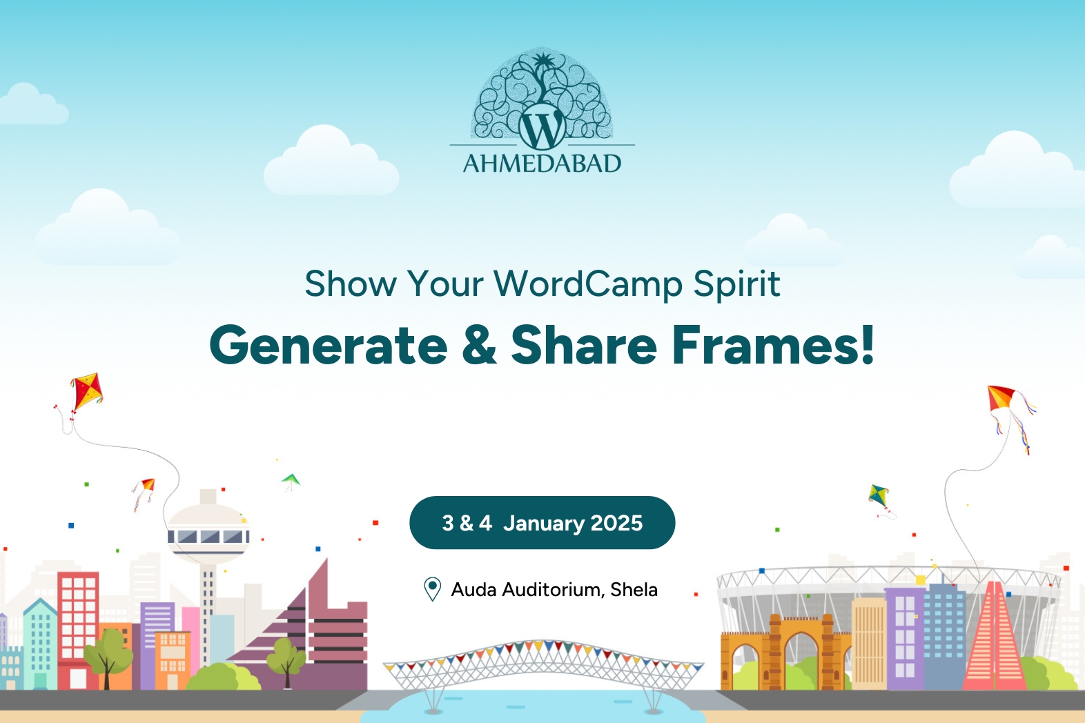 Show Your WordCamp Spirit: Generate and Share Frames!